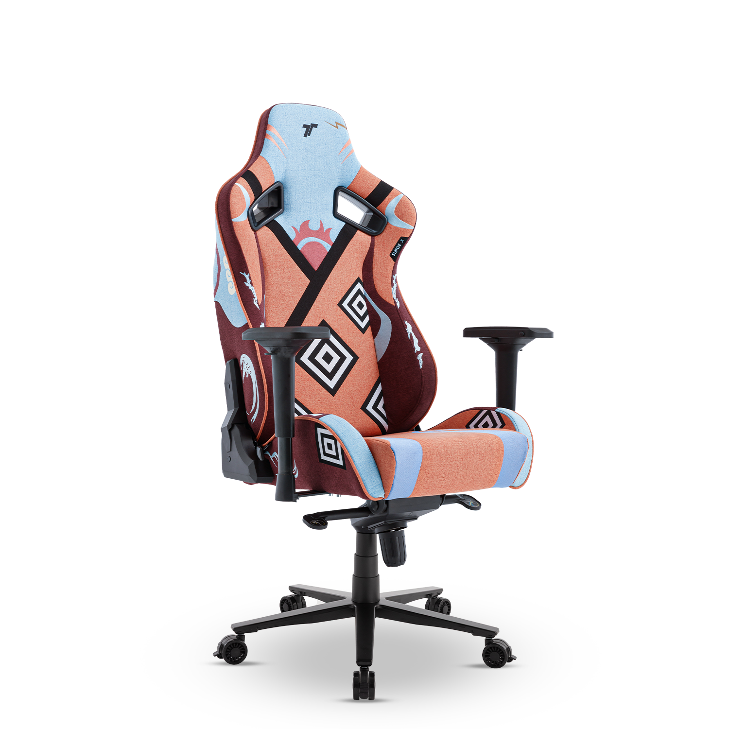 360ยฐ view of TTRacing Surge X Air Threads Fabric Gaming Chair - Jinbe Edition - angle 3